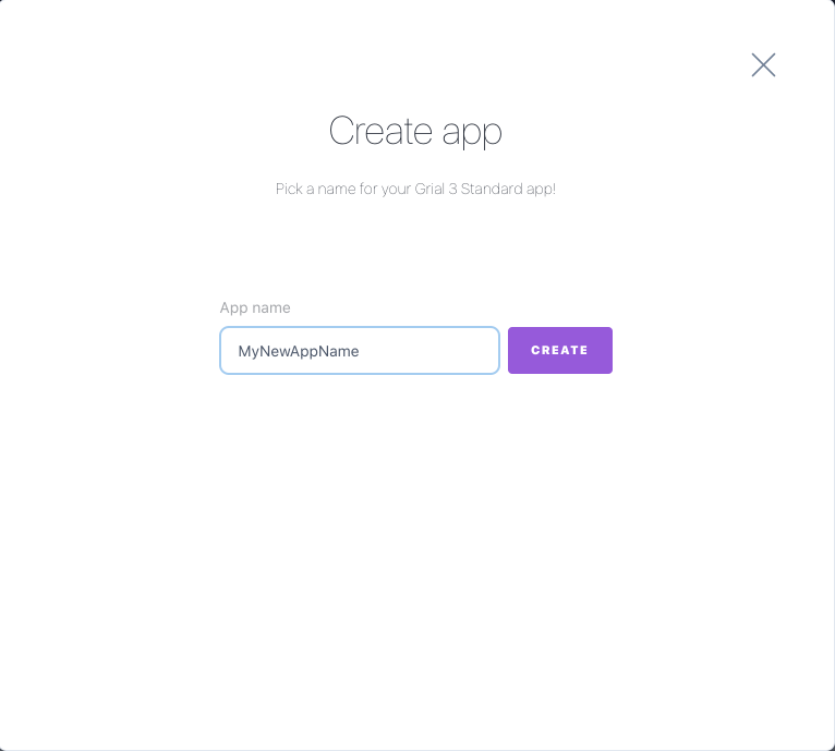 Creating a new app after claim