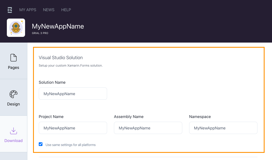 Visual Studio Solution Information