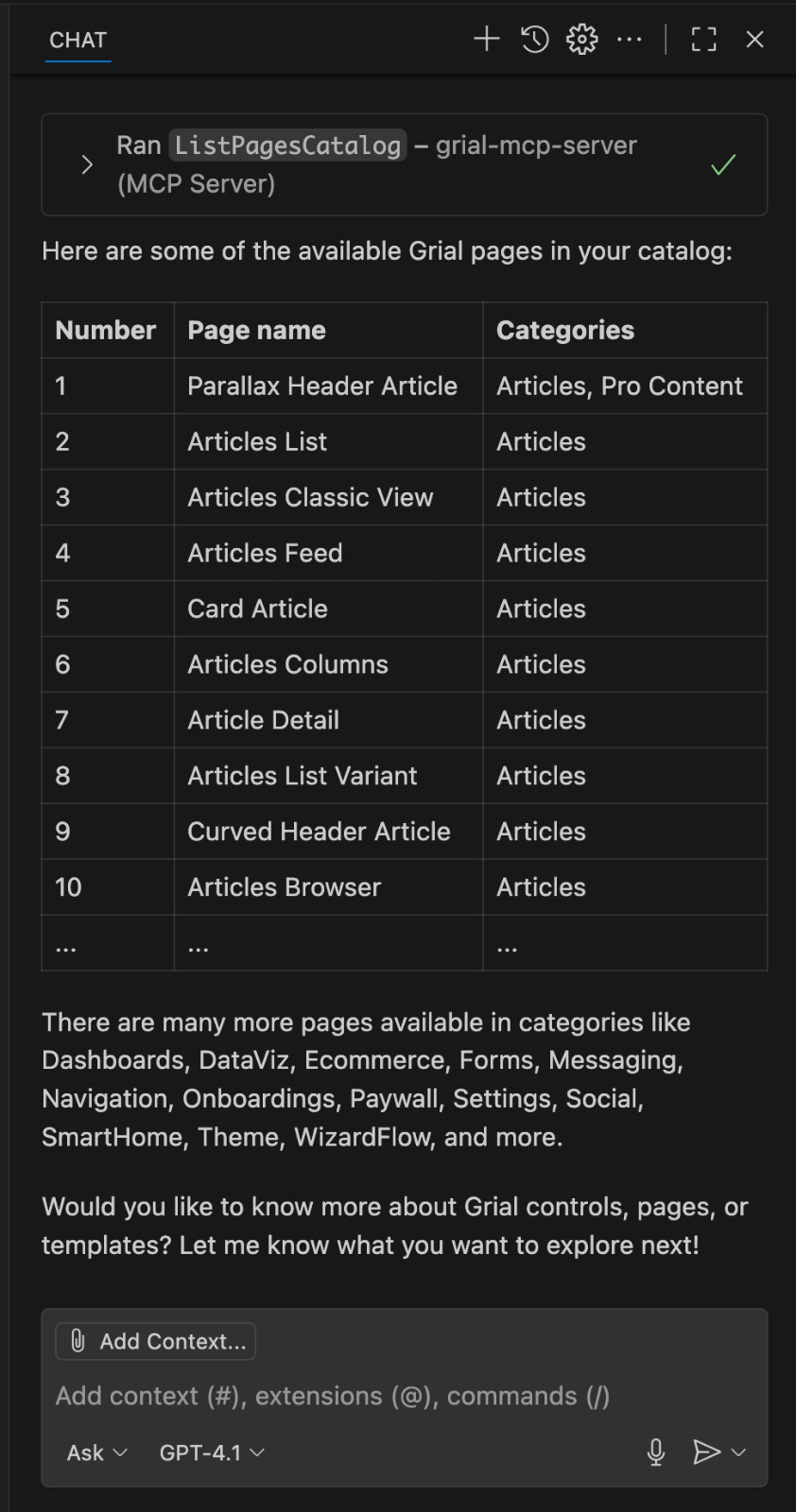 Templates information teable