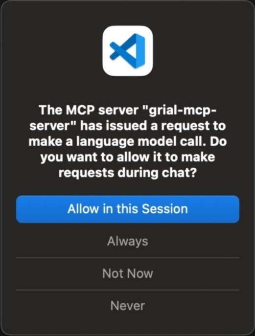 Mcp model call permission request